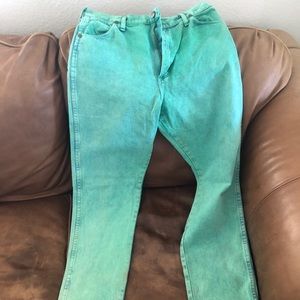 Vintage Green Wrangler Jeans